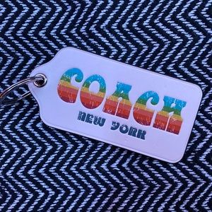 Coach PRIDE leather keychain
